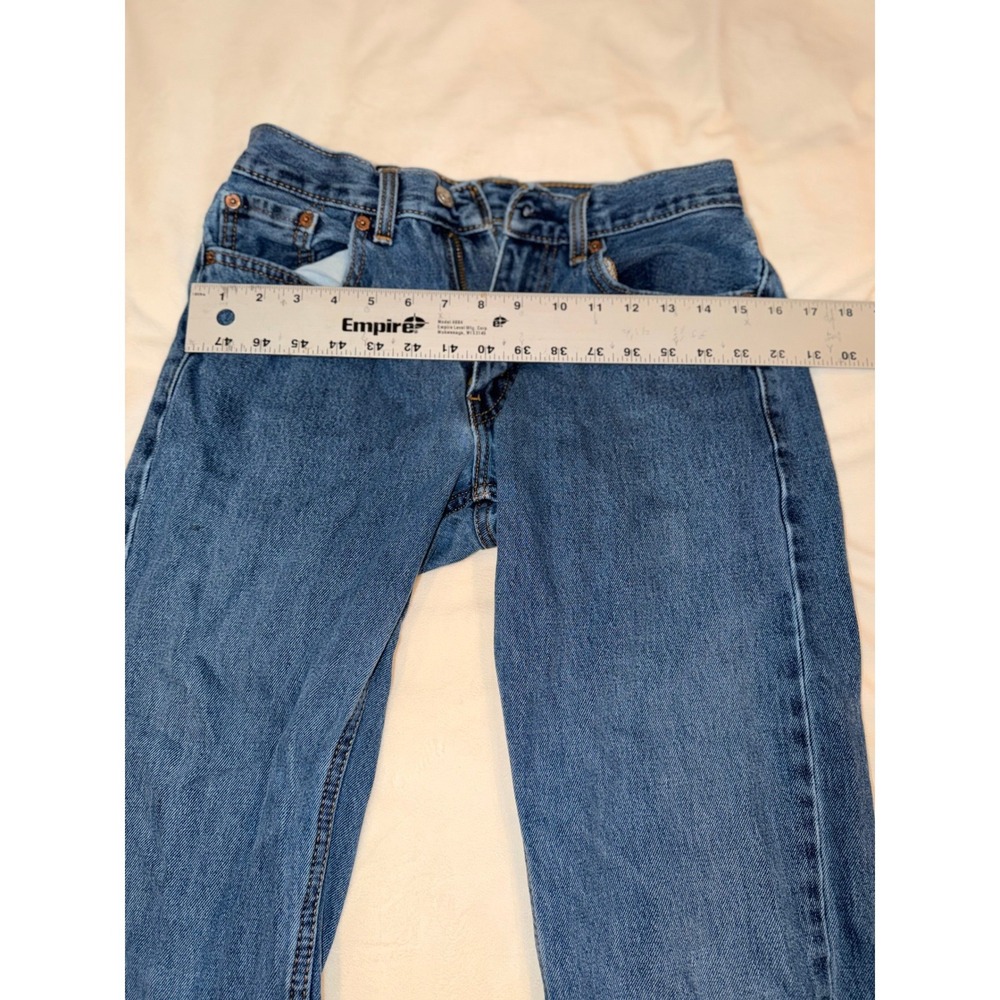 Levi Strauss 505 Regular Fit Straight Leg Jeans Medium Wash Blue W29 L34 (716) - Picture 5 of 7